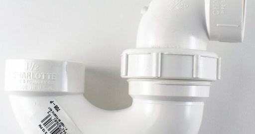 [31-1199 K005950] 31-1199 K005950     1-1/2 P-TRAP W/ UNION JOINT HXH PVC 