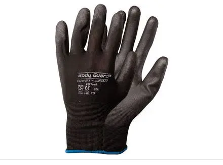 [NIK-1000L] NIK-1000L  BLACK COATING PU GLOVE [ L ]