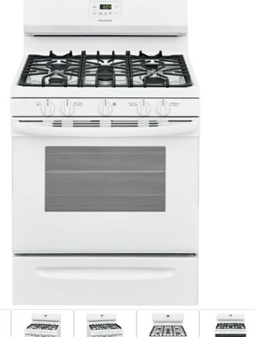 [FCRG3052AW] FCRG3052AW    Frigidaire  30" Gas Freestanding Range, Cont Grates Manual Clean - White