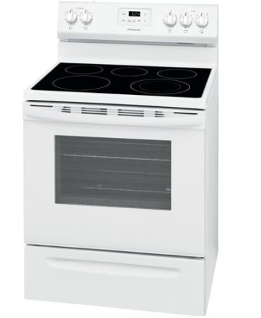 [FCRE3052AW] FCRE3052AW Frigidaire  30" Electric Smooth Top Freestanding Range Manual Clean - White
