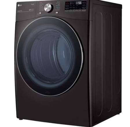 [DLEX4200B] DLEX4200B  LG 7.4 CF Ultra Large Capacity E Dryer w/ Sensor Dry, TurboSteam, Wi-Fi - Black Steel