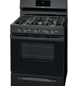 [FFGF3054TB] FFGF3054TB  Frigidaire 30" Gas Freestanding Range, Self Clean, 5.0 CF, Continuous Grates - Black