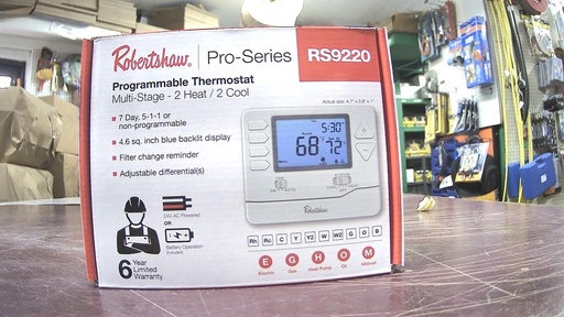 [RS9220] RS9220  PROGRAMABLE TERMOSTAT MULTI-STAGE  2HEAT / 2 COOL