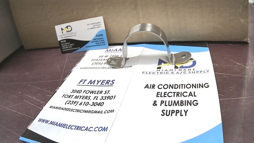 [2RPSS150] 2RPSS1.50  1-1/2"   2HOLE RIGID PIPE STRAP 304 S.S