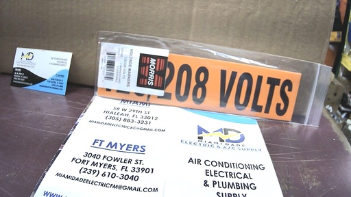 [21318] 21318 voltage markers 120/208 volts