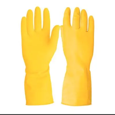 [23260] 23260     Medium Latex Cleaning Gloves Pretul  GUANTES DE LATEX PUNO LARGO  1 UNIT