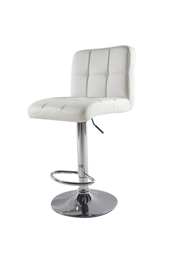 [C002] BAR STOOL  C002  WHITE BLACK RED