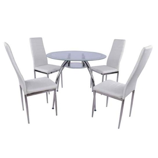 [BELLA] BELLA DINING SET  CHAIR COLORS WHITE BLACK GREY RED