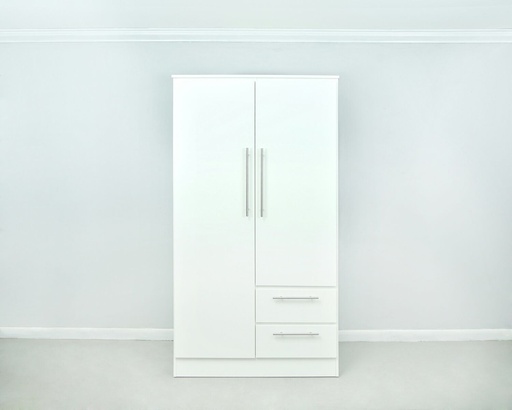 WARDROBE DOUBLE 40"  BLACK WHITE FRESNO