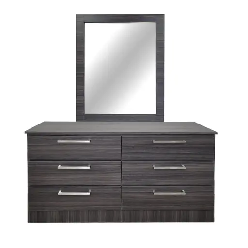 [MIAMI DRESSER] MIAMI  DRESSER  CHARCOAL FRESNO LULA  COMES WITH HANDLES H-60 SILVER OR GOLD