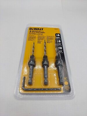 [DW2535] DW2535 DEWALT COUNTERSINK DRILL SET #6 #8 310 3-PIECE