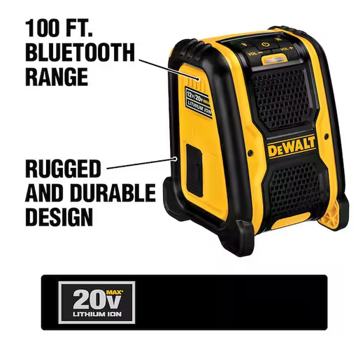 [DCR006] DCR006  20V/12V Max Bluetooth Speaker DEWALT