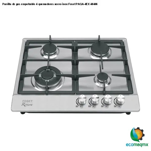[48406] 48406 BUILT IN GAS COOKTOP S.S WITH 4 BURNERS 23'' X 20'' STAINLESS STEEL LP GAS STOVE COCINA