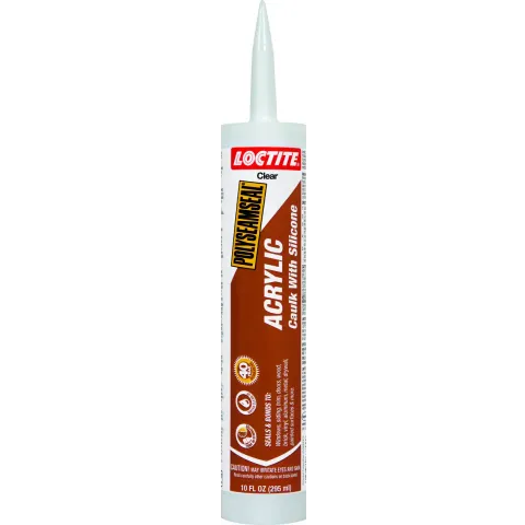 [2474292]  2474292  LOCTITE  ACRILIC CAULK WITH SILICONE DAP SILICONE CLEAR  10FT OZ 