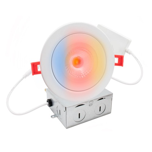 [ADS4FGSTRGBCW-WH] ADS4FGSTRGBCW-WH  4'' RGB FLOATING GIMBAL 7W 600ML 90RA+ RGB AND TUNABLE WHITE(2700-6500) WI-FI+BLUE TOOTH ENABEL TUYA MODULE 