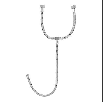 [45506] 45506  22", steel, rubber hose "T", Latam 1/2''X 1/2'' X 3/8''