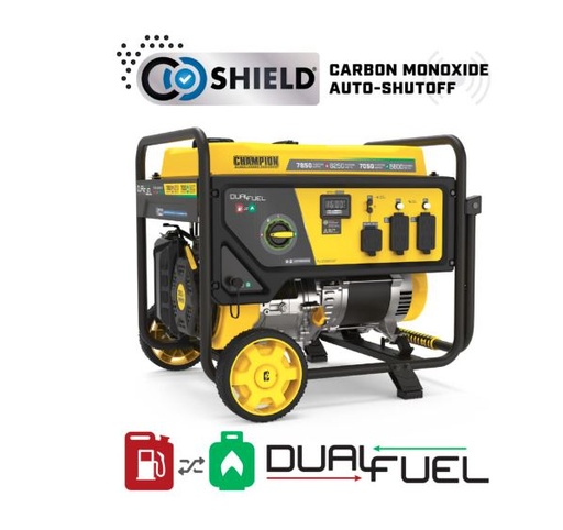 [201463] 201463  6250W Dual Fuel Generator with CO Shield®