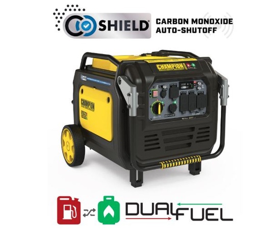 [201175] 8500W Dual Fuel Inverter Generator – Electric Start with CO Shield®.
