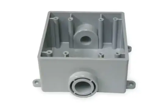[5133371] 5133371 3/4''  Weatherproof Electrical Box, 36 cu in, FSC Box Type, 2 Gangs, PVC, Rectangular Shape