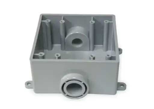 [5133372] 5133372 1"  Weatherproof Electrical Box, 36 cu in, FSC Box Type, 2 Gangs, PVC, Rectangular Shape