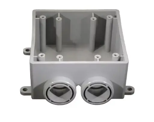 [5133392] 5133392 1"  Weatherproof Electrical Box, 36.3 cu in, FSS Box Type, 2 Gangs, PVC, Rectangular Shape