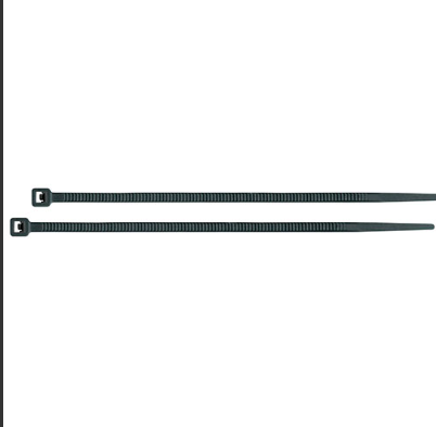 [44328 12324] 44328  12324 12'' 50 Lbs Plastic Black CABLE Ties (50