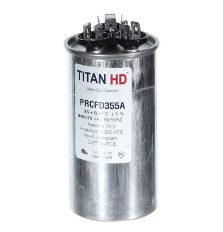 [PRCFD353A] PRCFD353A   35+3MFD, 440/370V,Rnd 1/EA