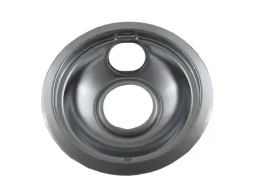 [DP6406] DP6406   6" CHROME DRIP PAN WPW10196406 PLATO Used on Whirlpool models  PLATO