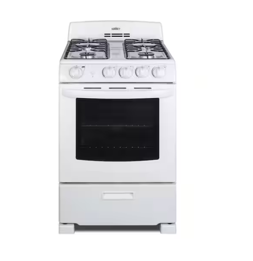 [RGAS300DMWW] RGAS300DMWW   24 in. 2.9 cu. ft. 4 Gas Range Burners in White STOVE COCINA