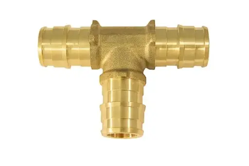 [EPXT12] EPXT12   Apollo PEX-A 1/2'' in. Expansion PEX in to X 1/2'' in. D Barb Brass Tee
