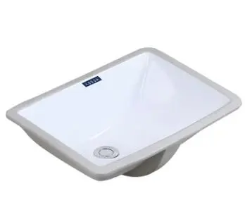 [KDK-B03] KDK-B03    ( 18'' X 12'' ) WHITE  Ceramic Rectangular Undermount Bathroom Sink Lavatory Vnaity Vessel Sink with Overflow
