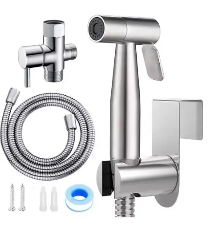 [PB030101SET] PB030101SET  BIDET SPRAYER W / TEE 7/8F X 7/8 M X 1/2 M HOSE 5 SET