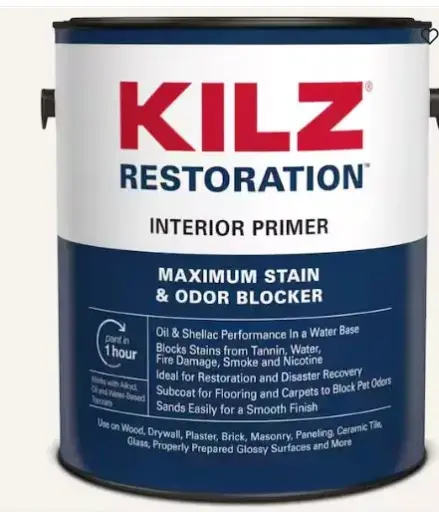 [123619 L2200201 L200201 L200211] 123619  L2200201 L200201 L200211 S/O BEHR TIERED PRICING  KILZ RESTORATION 1 GAL  WHITE INTERIOR PRIME SEALER AND SATIN BLOCKER PAINT PINTURA SELLADORA