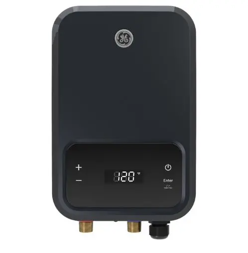 [GE24DNHPDG] GE24DNHPDG  210  GE® Tankless Electric Water Heater Dimensions: 15.20 H x 10.20 W x 3.70 D 40 Amp (x3) 240V ; 120A