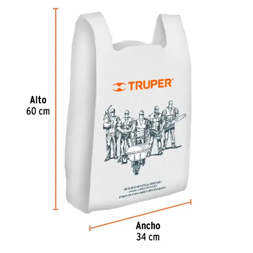 [68054] 68054  100 plastic bags of 13-1/2'' x 23-1/2''  TRUPER BOLSA
