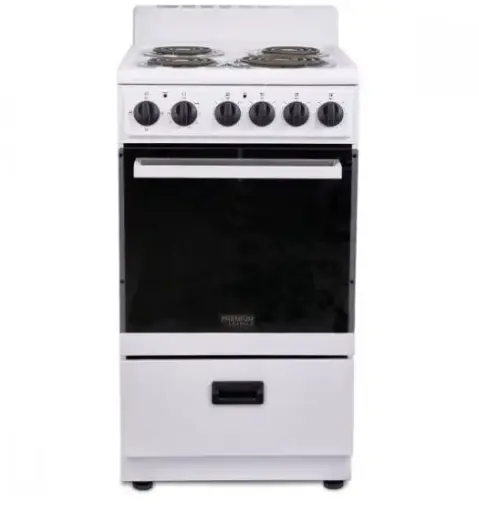 [PRE2025GW] PRE2025GW   20″ 4 Burners Freestanding Electric Stove PREMIUM HORNILLA