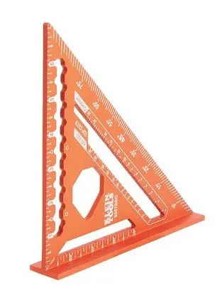 [9357SSQ] 9357SSQ   RAFTER SQUARE 7-INCH DOUBLE LASER ETCHED ALUMINUM MULTI-FUNCTIONAL CARPENTER KLEIN TOOLS
