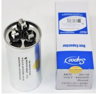 [LCD35+10X440R] LCD35+10X440R   RUN CAPACITOR DUAL ROUND  35 + 10 x 440V