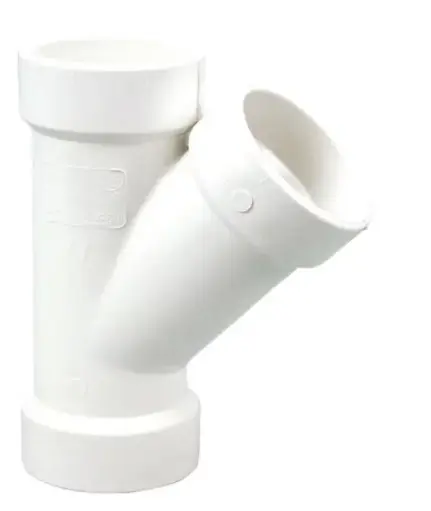[D600040 K091050 600 31-584] D600040  K091050 600 31-584   4''   WYE  Y  HUB X HUB X HUB 4''X4''X4'' PVC PLUMBING 