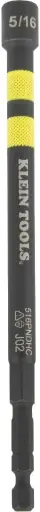 [516PNDHC]  516PNDHC Klein Tools- Destornillador magnético de tuerca eléctrica codificado por colores, SAE, destornillador de tuerca hueca con clasificación de impacto con eje de alcance extendido de 5 pulgadas