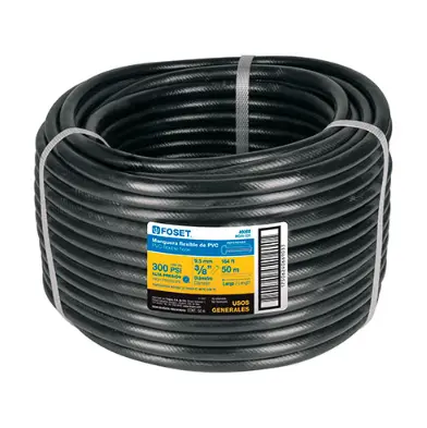 [40080] 40080   164 ft, black, PVC hose 300 PSI 3/8'' 