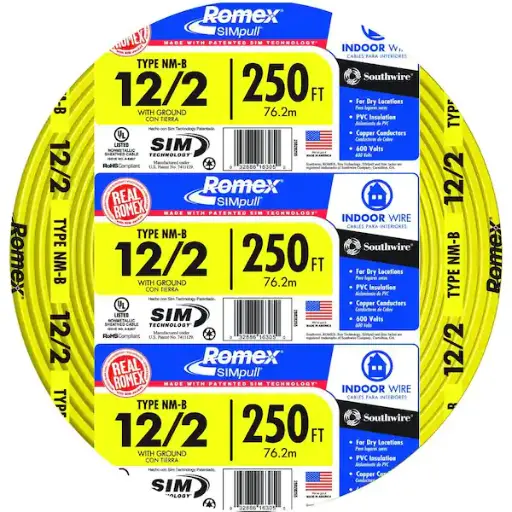 [ROMEX12/2ROLLO] ROMEX12/2ROLLO  WG ROMEX 12/2 COIL-250"FEET