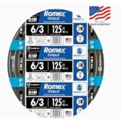 [ROMEX6/3ROLLO] ROMEX6/3ROLLO  WG ROMEX 6/3 COIL-125"FEET 