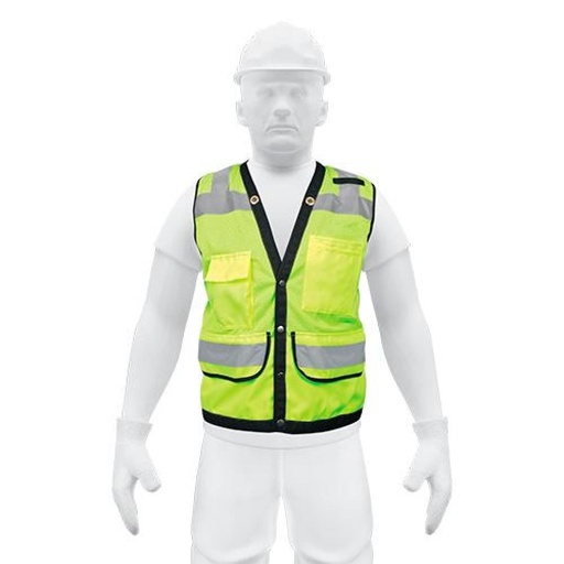 [13484] 13484  Reinforced, green, safety vest, size XL