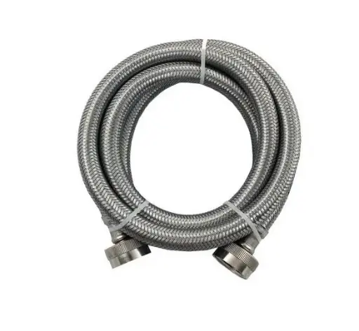 [3805FFSS] Stainless Steel Inlet Hose 3/8 in x 5 ft Female/Female-