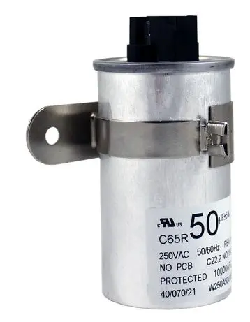 [LP4664] Washer Motor Capacitor, 50µF 250V (Replaces W10804664)